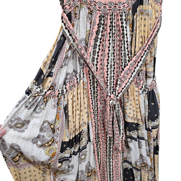 Matilda Jane Adventure Begins Paisley Flowy Cottagecore Maxi Dress Size Medium - Picture 13 of 13